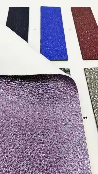 High Quality PU Synthetic Leather Microfiber Stretch Fabric, Durable Craft Material For Garment Bag, Customizable Alternative